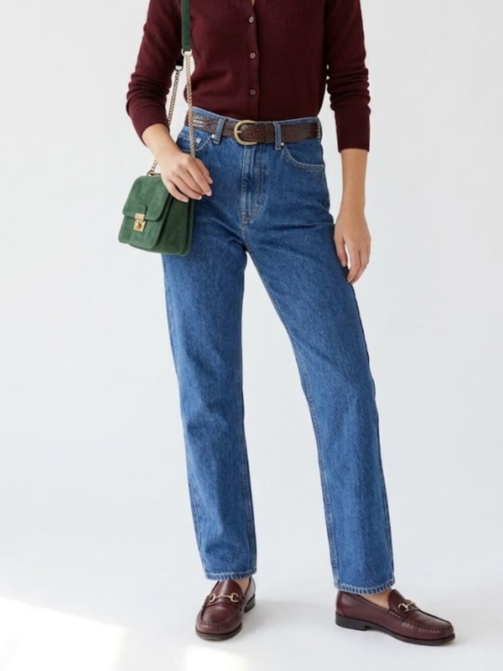 BDG Urban Outfitters Cowboy Jeans High Rise 90s Straight Leg 25